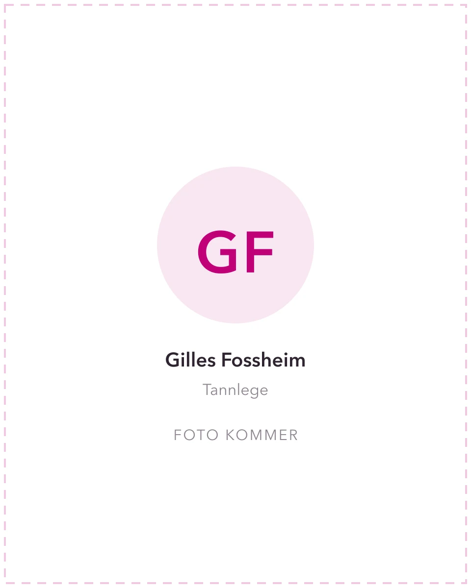Tannlege Gilles Fossheim ved Tannlegene i Torshovgata